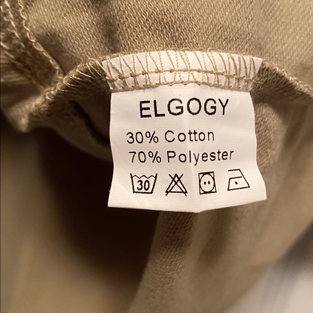 Elgogy Olive Oversized Crop Top…size XL - Picture 5 of 6